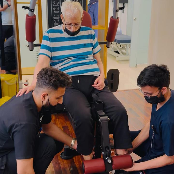 Stroke rehab leg exercise