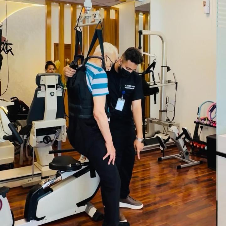 Supported gait training