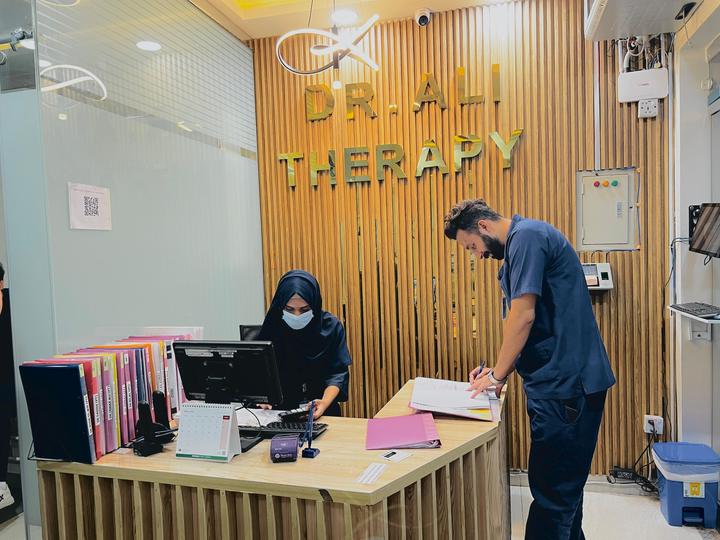 Reception desk team