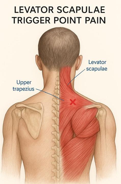 Levator scapulae trigger point