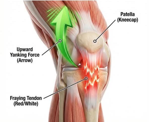 Patellar tendon strain