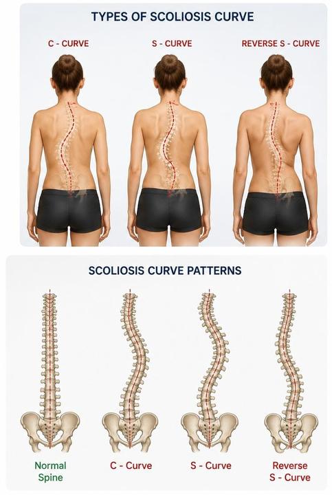 Types of scoliosis curve