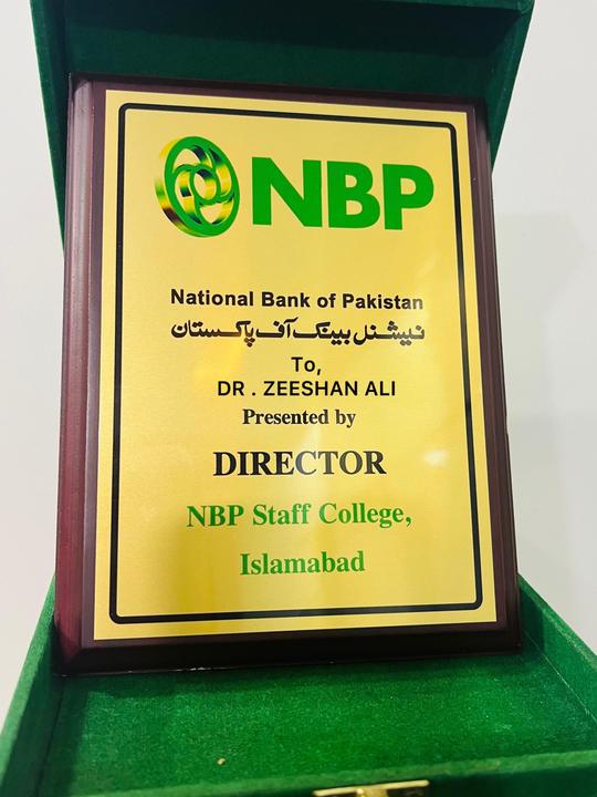 National Bank of Pakistan award